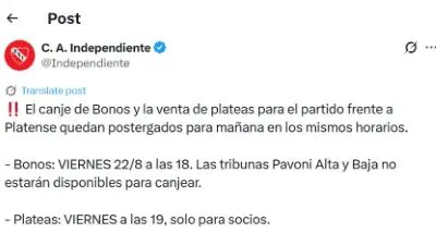 canje independiente vs platense