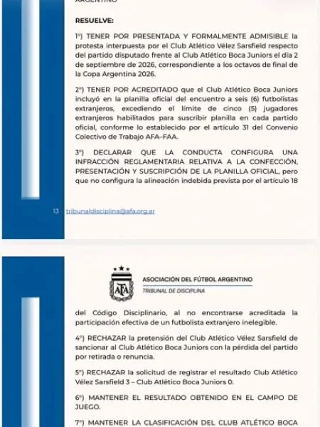 fallo-tribunal-de-disciplina-de-afa-boca-velez