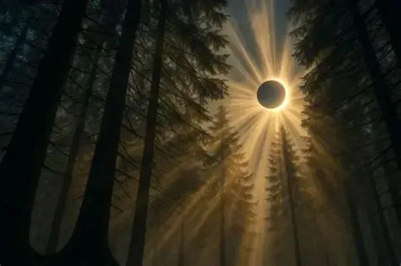 Los árboles pueden predecir un eclipse solar