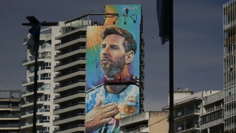 mural messi