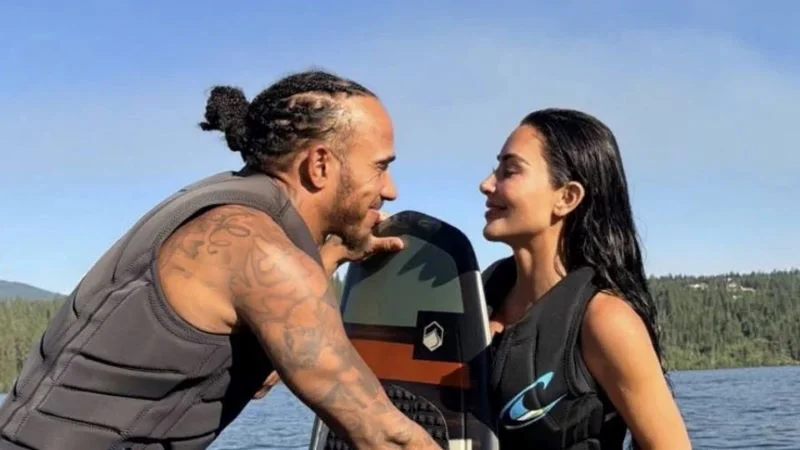 Kim Kardashian y Lewis Hamilton