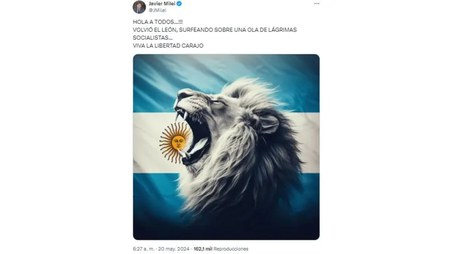 los-posteos-de-milei-tras-su-regreso-de-espana-20240520-1804292