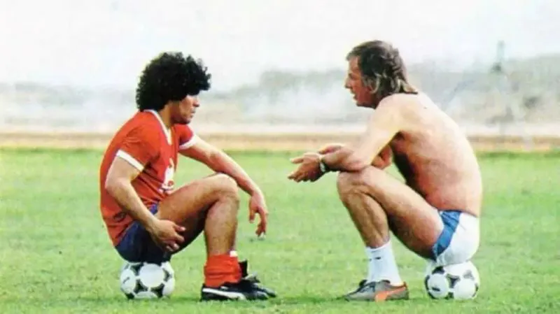 diego-maradona y Cesar Menotti