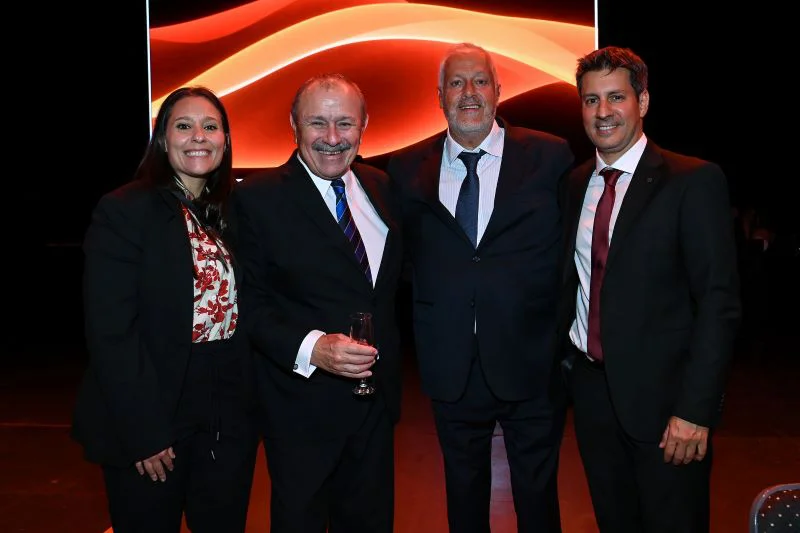 María Eugenia Llorca, Carlos Cristini, Jorge Cura y Lucas Hadad