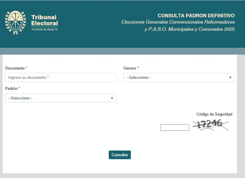 tribunal electoral padron