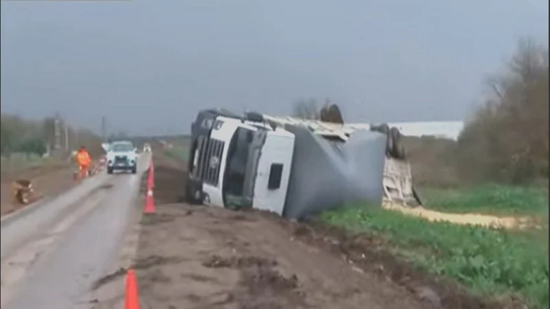 camion vuelco