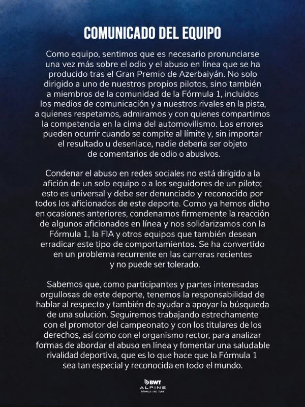 cominicado