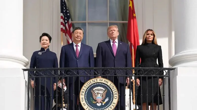 Trump recibió a Xi Jinping en la Casa Blanca